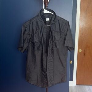 Men's Black Short Sleeve Jacket